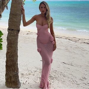 Outcast Clothing - ANIKA MAXI DRESS BABY PINK (Brand new/never worn with tag)